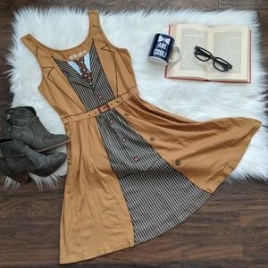 szS doctor who BBC (10th Dr.) printed tshirt dress